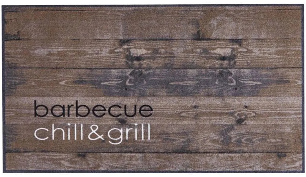 Χαλάκι Κουζίνας Bbq Mat 300 Barbecue Chill &amp; Grill 67X120cm Brown Sdim 67X120cm Polyamide