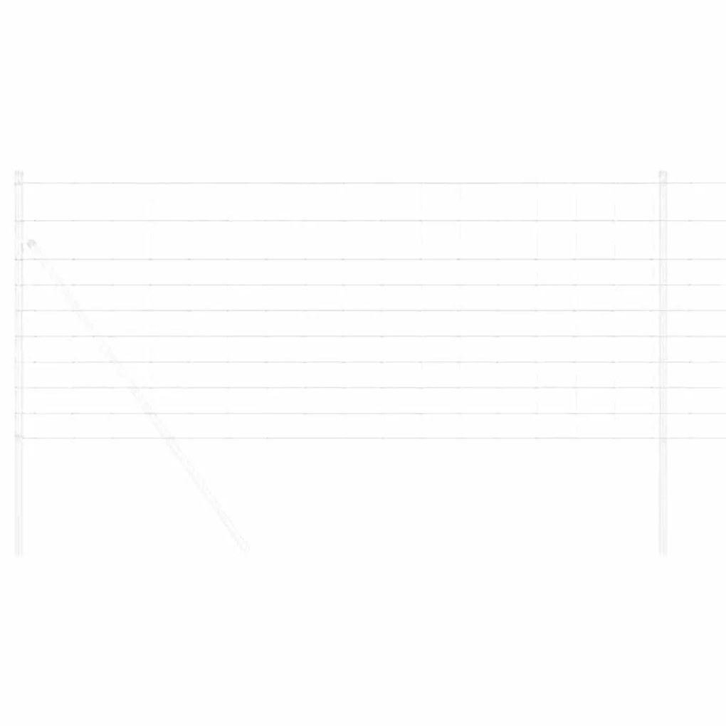 vidaXL Περίφραξη αγρού Ασημί 50 x 1 m Γαλβανισμένος χάλυβας