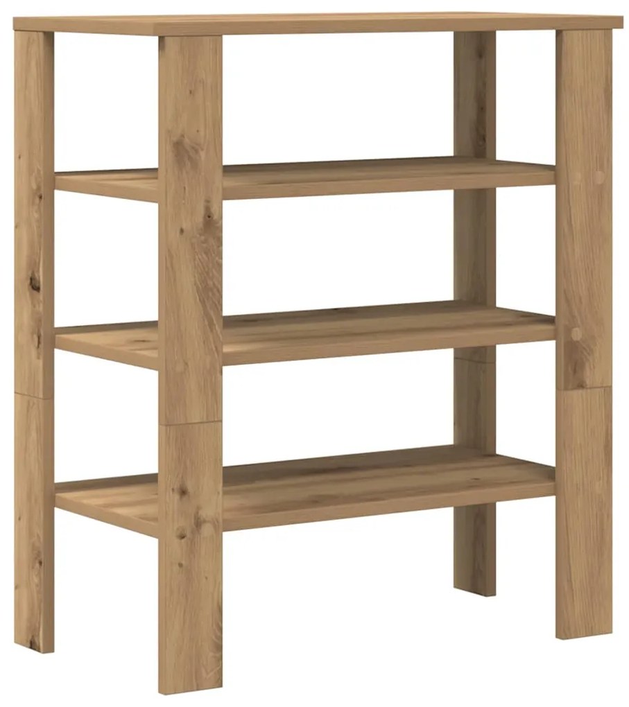 vidaXL Ράφι παπουτσιών  Artisan Oak 61x32x70 cm Κατασκευασμένο ξύλο