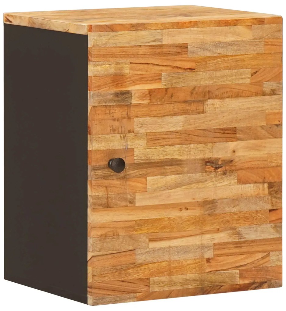 vidaXL Σετ Μπάνιου με συρτάρι με ράφι Φυσικό Στερεό ξύλο μάνγκο