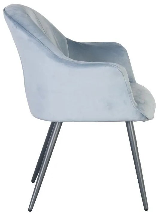 Πολυθρόνα Τραπεζαρίας C-985 Fylliana Γαλάζιο 65x65x83εκ. 2αδα 65x65x83 εκ.