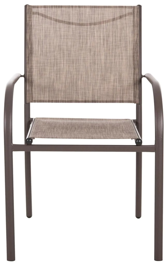 Καρέκλα - Πολυθρόνα REDAN C5976.05 Καφέ Μεταλλική με Textilene 55x57x88Υεκ. 55x60x88 εκ.
