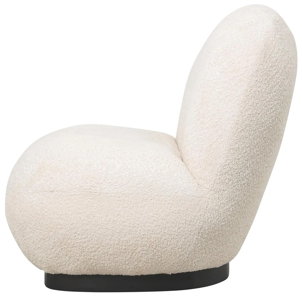 Πολυθρόνα BEANY C9591.06 Εκρού Μπουκλέ Ύφασμα 85x82x77Υ εκ. 85x82x77 εκ.