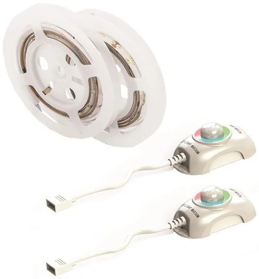 ΤΑΙΝΙΑ LED DIMMABLE ΜΕ ΑΙΣΘΗΤΗΡΑ ΚΙΝΗΣΗΣ 1,5M 9W 12V RGB IP65 ΣΕΤ 2ΤΜΧ PRO Eurolamp 145-70022