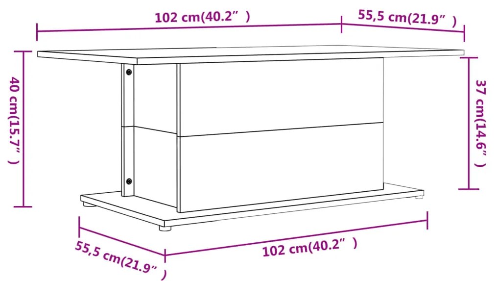 ΤΡΑΠΕΖΑΚΙ ΣΑΛΟΝΙΟΥ ΓΚΡΙ ΣΚΥΡΟΔΕΜΑΤΟΣ 102X55,5X40 ΕΚ ΜΟΡΙΟΣΑΝΙΔΑ 810311