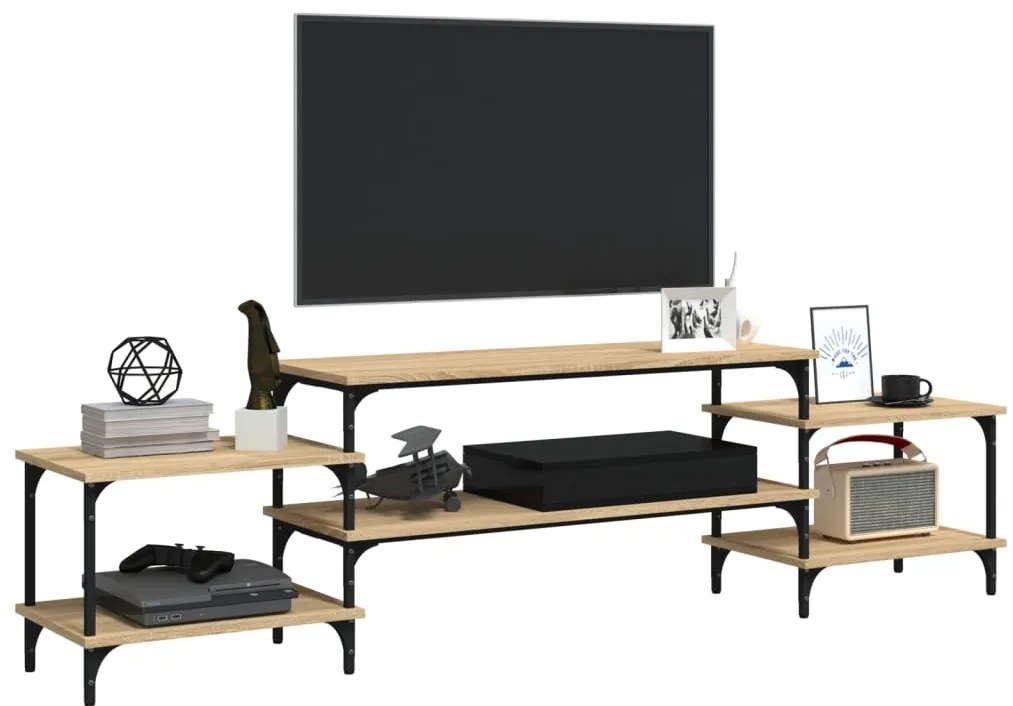 vidaXL Έπιπλο Τηλεόρασης Sonoma Δρυς 197x35x52 εκ. Επεξεργ. Ξύλο