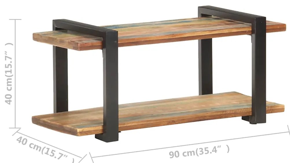 vidaXL Έπιπλο Τηλεόρασης 90 x 40 x 40 εκ. από Μασίφ Ανακυκλωμένο Ξύλο