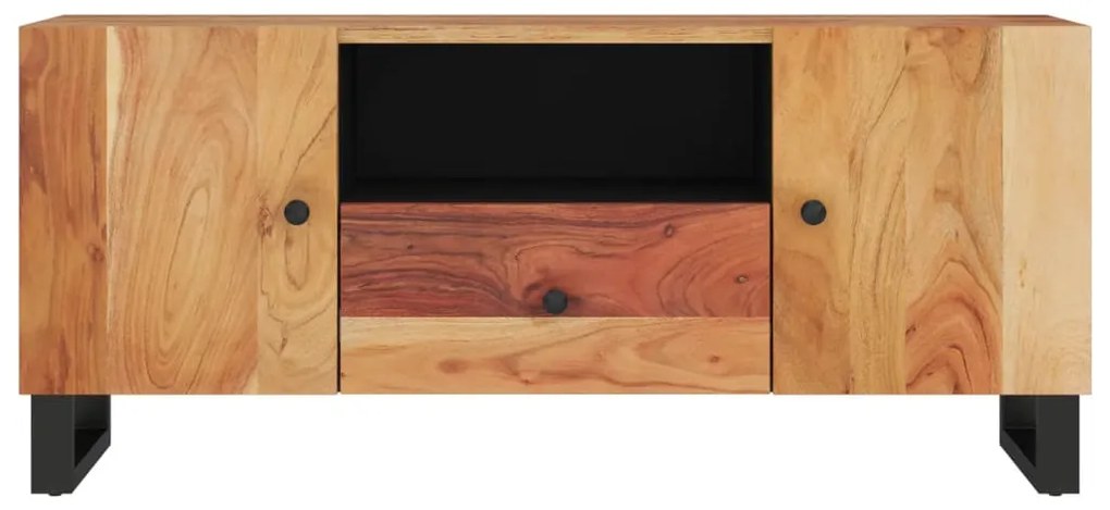 vidaXL Έπιπλο Τηλεόρασης 105x33,5x46 εκ Μασίφ Ξύλο Ακακίας &amp; Επ. Ξύλο