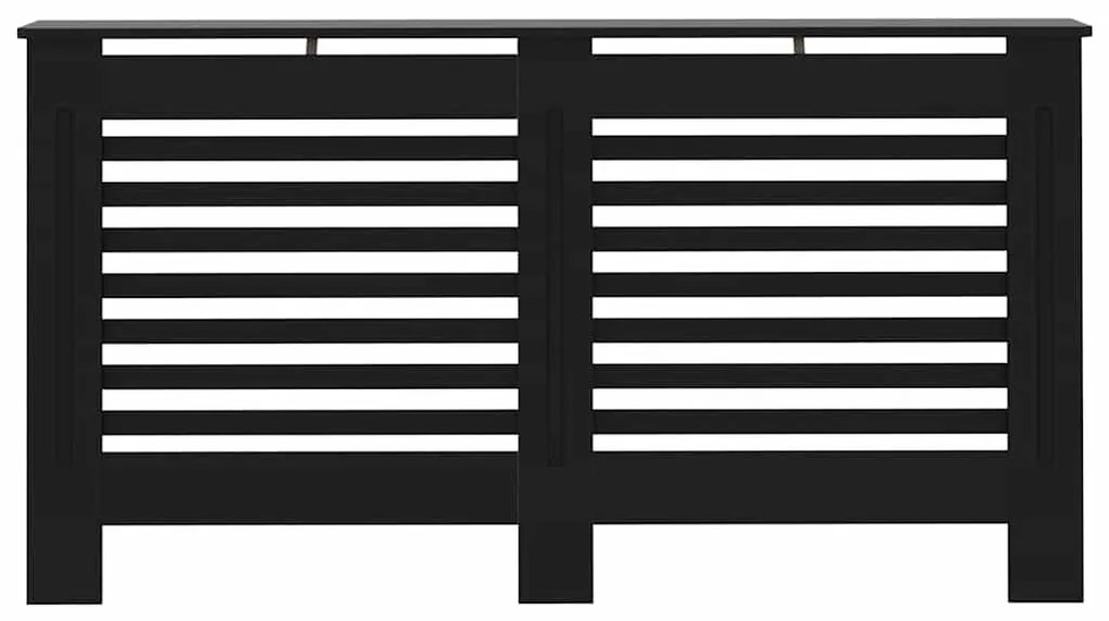 vidaXL Κάλυμμα Καλοριφέρ Μαύρο 152 x 19 x 81,5 εκ. από MDF