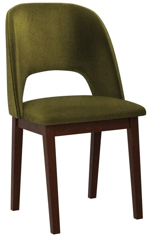 Καρέκλα Victorville 333, Καρυδί, Πράσινο, 82x45x45cm, 6 kg, Ταπισερί, Ξύλινα, Ξύλο: Οξιά | Epipla1.gr
