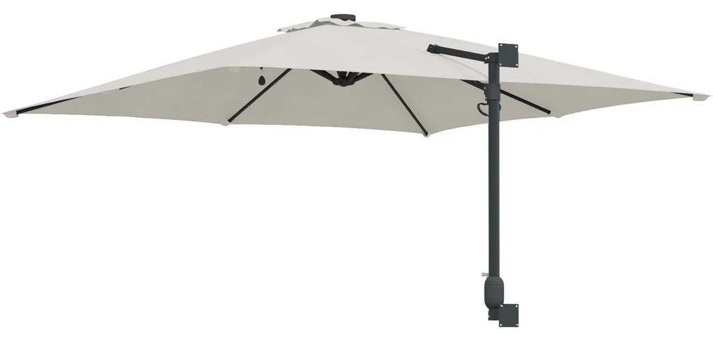 vidaXL Ομπρέλα Κήπου Άμμος 248.5 x 247.5 x 160 εκ. ύφασμα