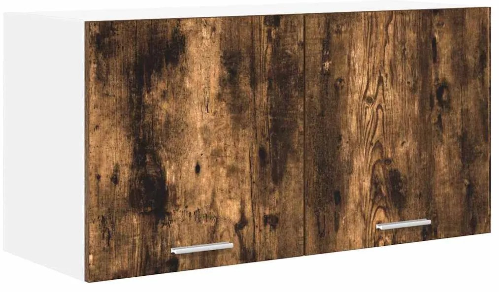 vidaXL Κρεμαστό ντουλάπι με αποθήκευση Καπνιστό Δρύς 80 x 31 x 40 εκ