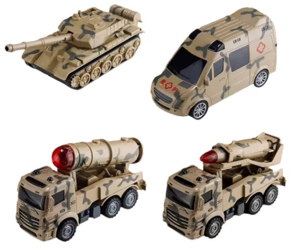 Σετ Στρατιωτικά Οχήματα 4τεμ