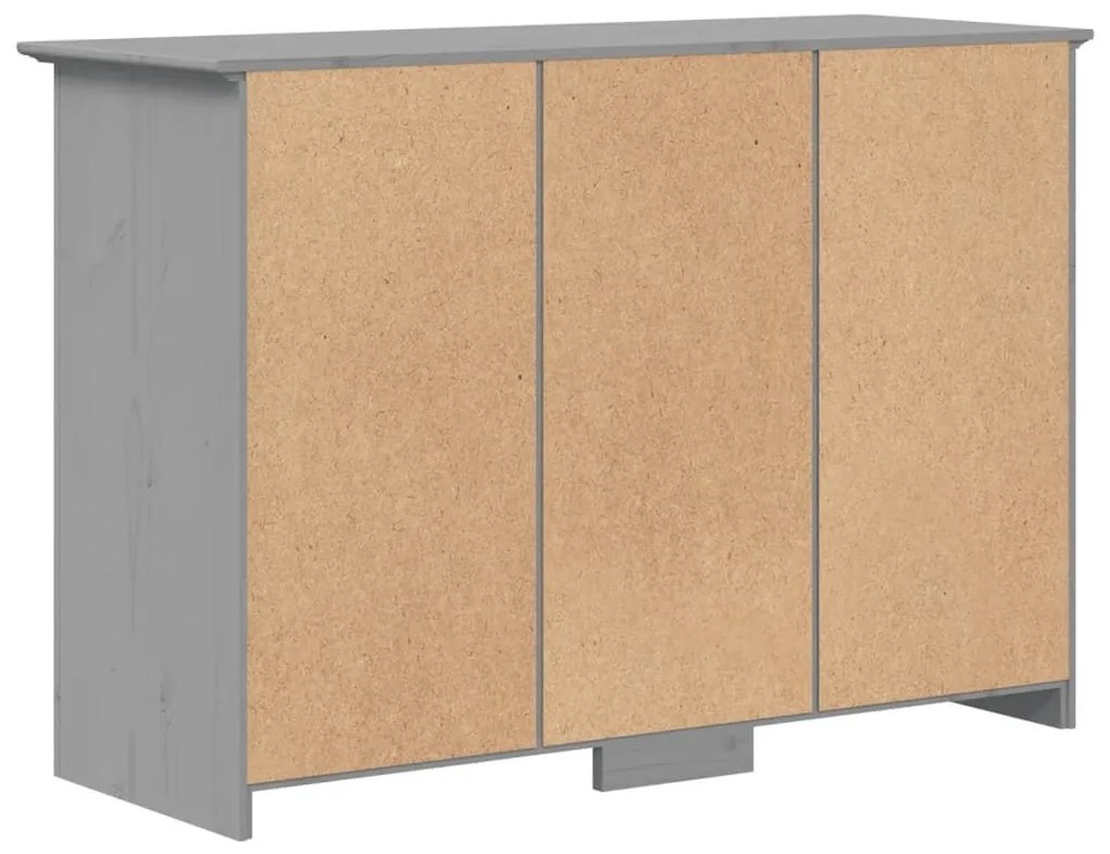 Μπουφές BODO Γκρι 115,5x44x80 εκ. από Μασίφ Ξύλο Πεύκου - Γκρι