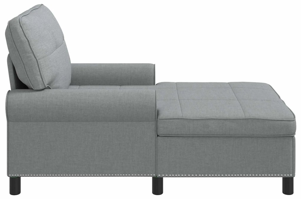 vidaXL Χαλάρωση με μαξιλάρι Ανοιχτό γκρι 91 x 157 x 91 εκ. ύφασμα