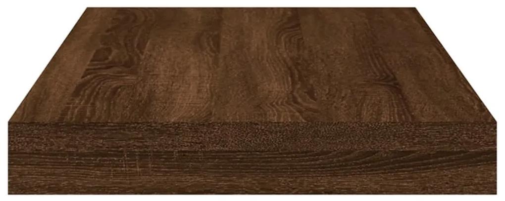 vidaXL Ράφια Τοίχου 4 τεμ. Καφέ Δρυς 40x10x1,5 εκ. από Επεξεργ. Ξύλο