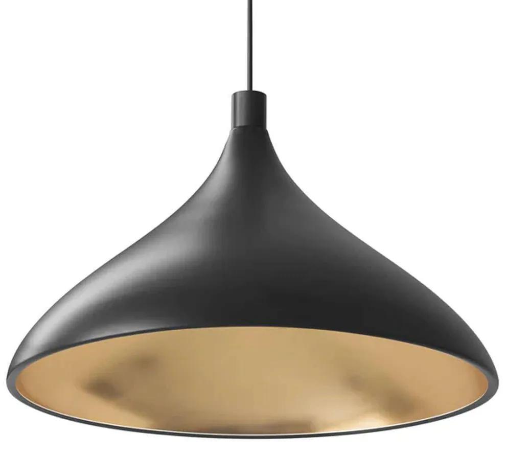 Φωτιστικό Οροφής Swell XL Single W 10596 61x36cm Dim E26 1050lm 13W 3000K Black-Brass Pablo Designs