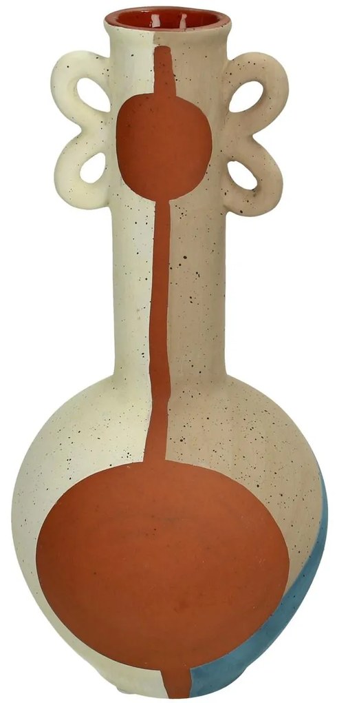 Βάζο ArteLibre Πολύχρωμο Τερακότα 10.5x10.5x22.4cm-05153452