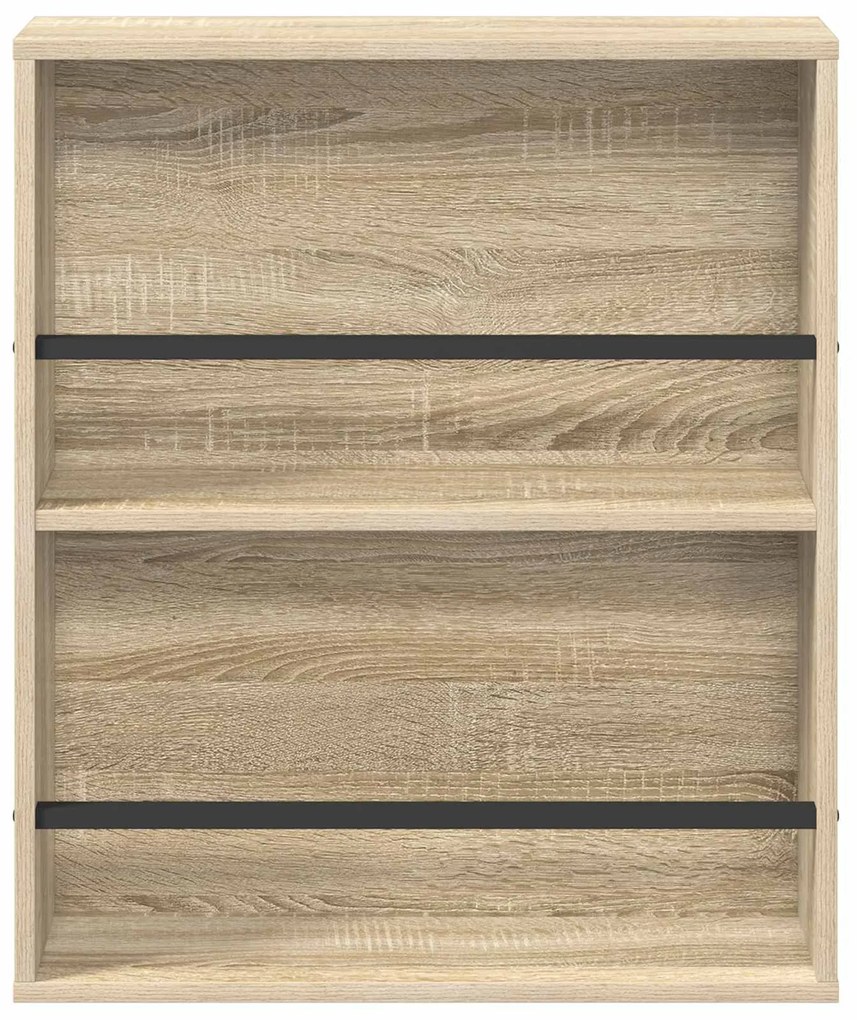 vidaXL Ράφι Περιοδικών με ράφι 2 pcs Δρύς Sonoma 60 x 12 x 70 εκ