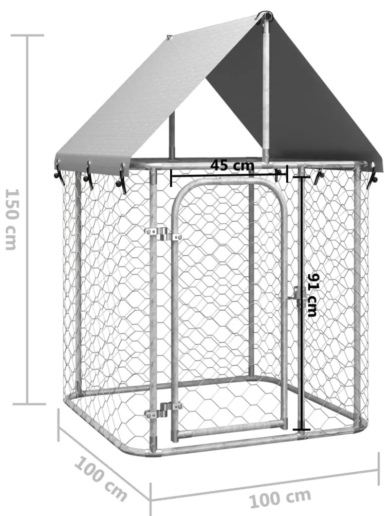 ΚΛΟΥΒΙ ΣΚΥΛΟΥ ΕΞΩΤΕΡΙΚΟΥ ΧΩΡΟΥ 100 X 100 X 150 ΕΚ. ΜΕ ΣΤΕΓΑΣΤΡΟ 171495