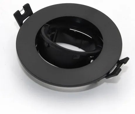 Χωνευτό Σποτ Οροφής Κινητό GU10 Φ9x2,5 Lumen-21-0430911-Μαύρο 21-0430911