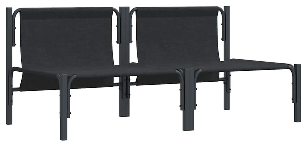 vidaXL Εξωτερικά Έπιπλα 2 pcs Ανθρακί 80 x 80 x 71 cm Ατσάλι