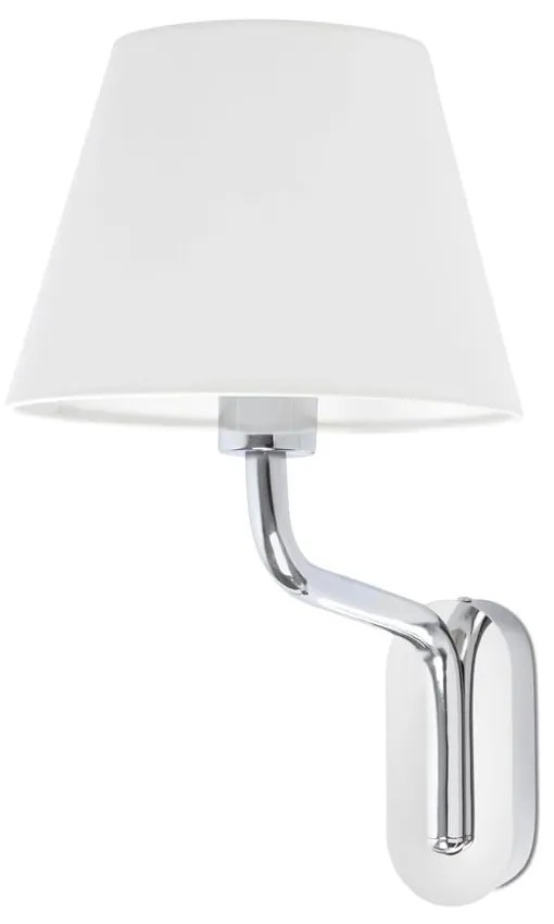 Φωτιστικό Τοίχου - Απλίκα Eterna 24005-10 E27 15W Chrome - White Faro Barcelona