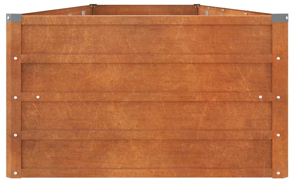 vidaXL Ζαρντινιέρα Σκουριασμένο 320x80x45 εκ. Ατσάλι Σκληρυθέν Αέρα