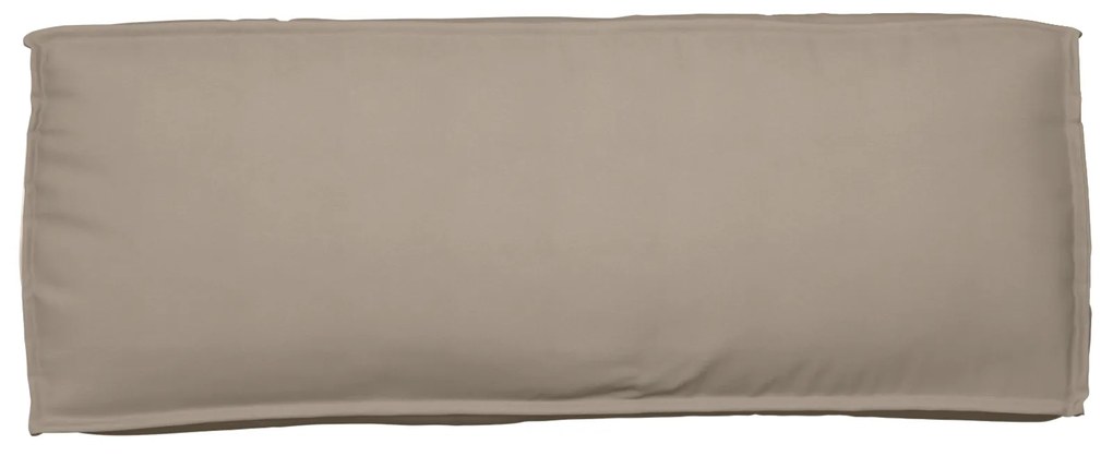 vidaXL Μαξιλάρι Παλέτας για Υποστήριξη Πλάτης Taupe 120x40x12 εκ. Υφαντό ύφασμα