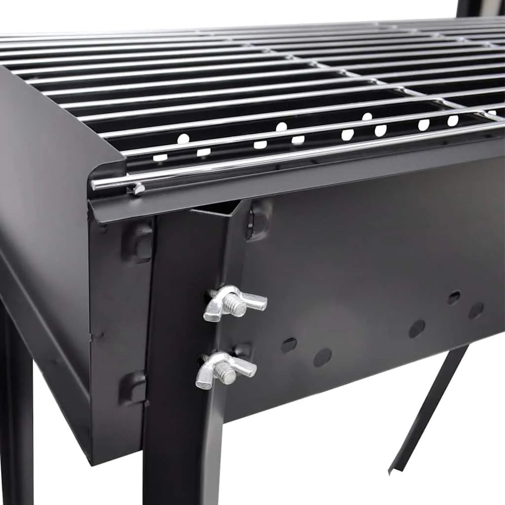 vidaXL Ψησταριά BBQ για κάρβουνα Βάση ορθογώνια 75 x 28 cm