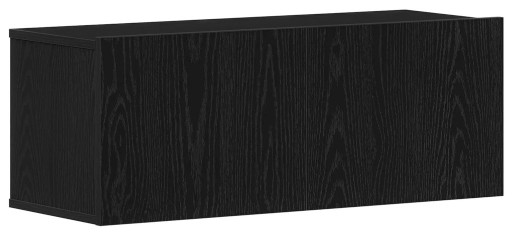 vidaXL Σετ επίπλου τηλεόρασης 8 pcs Μαύρη Δρυς 80 x 30 x 30.5 εκ