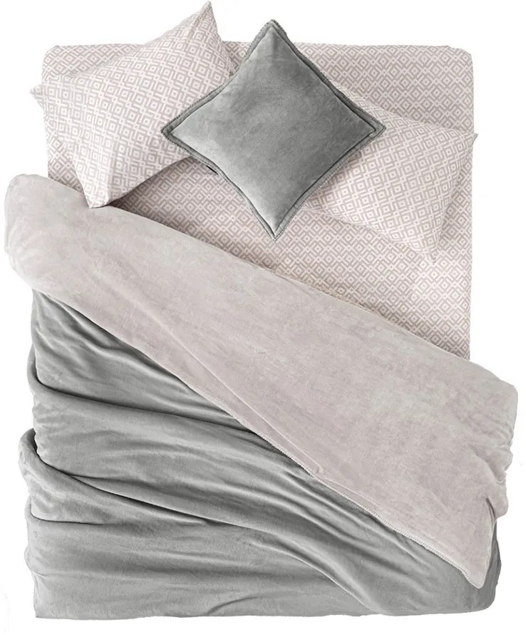 Κουβέρτα Fleece King Size (240x250) + Διακοσμητική Μαξιλαροθήκη (Σετ) Guy Laroche Velvet Vison