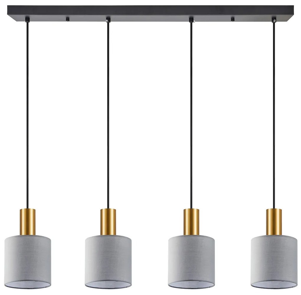 Φωτιστικό Οροφής Πολύφωτο Homelighting 77-8609 Gold/Grey
