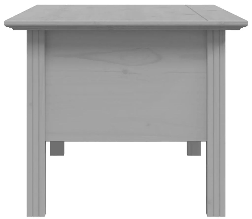 vidaXL Τραπέζι Σαλονιού BODO Γκρι 100x55x46 εκ. Μασίφ Ξύλο Πεύκου