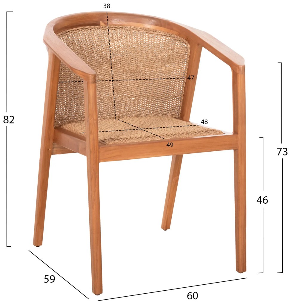 ΠΟΛΥΘΡΟΝΑ ΤΡΑΠΕΖΑΡΙΑΣ RENLY HM18239 ΞΥΛΟ ΤΕΑΚ ΦΥΣΙΚΟ-ΣΧΟΙΝΙ VIRO 60x59x82Υεκ.