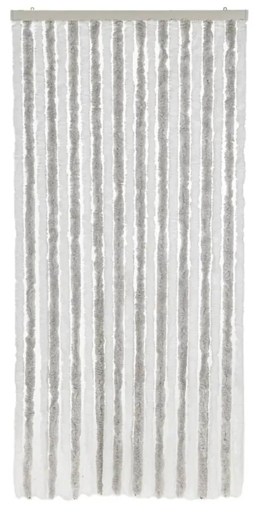 vidaXL Σήτα Εντόμων Ανοιχτό Γκρι / Λευκό 100 x 220 εκ. από Σενίλ