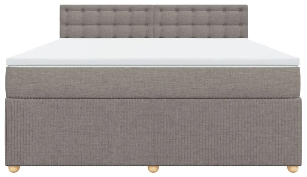 ΚΡΕΒΑΤΙ BOXSPRING ΜΕ ΣΤΡΩΜΑ TAUPE 180X200 ΕΚ. ΥΦΑΣΜΑΤΙΝΟ 3287553