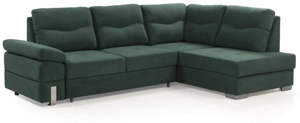 Γωνιακός Καναπές – Κρεβάτι Dorris Πράσινο 270x190x50cm με αποθηκευτικό χώρο – Δεξιά Γωνία – TED4589