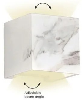 Απλίκα Φωτιστικό Τοίχου IP65 Davos 14x14x14 Viokef-4202802-Λευκό 4202802