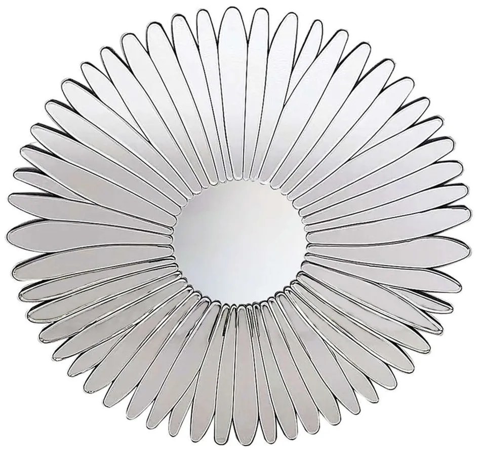 Καθρέπτης Fleur 11-0374 80x80cm Black Mdf,Γυαλί