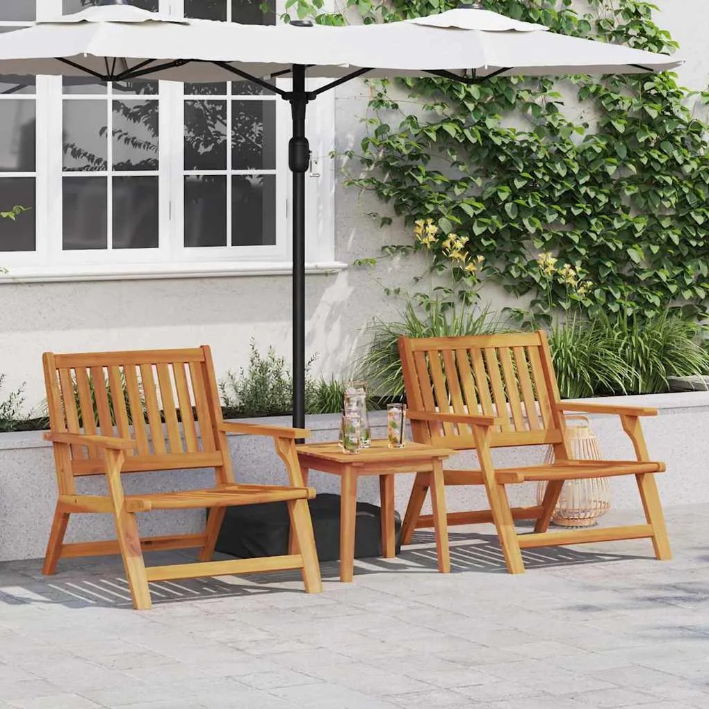 vidaXL Καρέκλες Κήπου 2 τεμάχια 76x67x73.5 cm από Στερεό Ξύλο Ακακίας