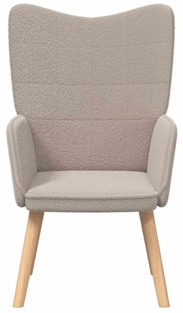 vidaXL Χαλαρωτική Πολυθρόνα Ανοιχτό γκρι 62 x 67 x 95.5 εκ ύφασμα