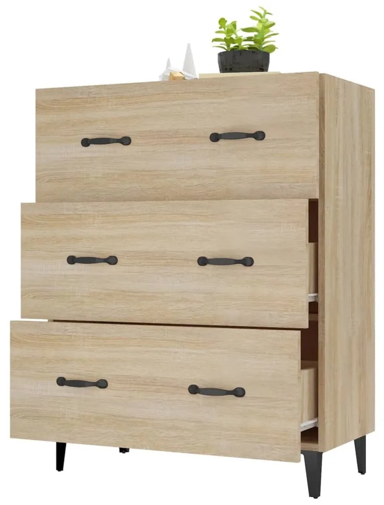 vidaXL Ντουλάπι Sonoma Δρυς 69,5 x 34 x 90 εκ. από Επεξεργασμένο Ξύλο