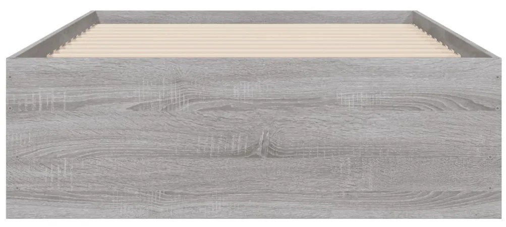 vidaXL Πλαίσιο Κρεβατιού με συρτάρια Γκρι sonoma 90x200εκ. Επεξ. Ξύλο