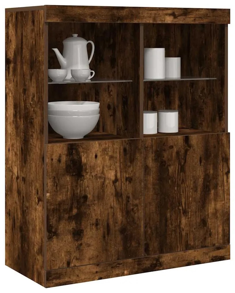 Ντουλάπι Καπνιστή Δρυς 81x37x100 εκ. Επεξεργασμένο Ξύλο 3318621