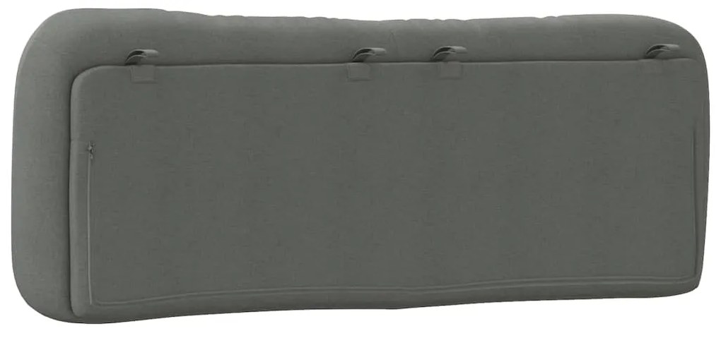 vidaXL Μαξιλάρι για Κεφαλάρι Hvar Σκούρο Γκρι 140 εκ. Υφασμάτινο