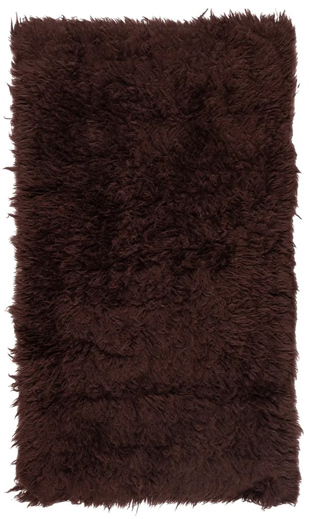 Χαλί Διαδρόμου (70x120) Βιοκαρπέτ Flokati 88 Brown