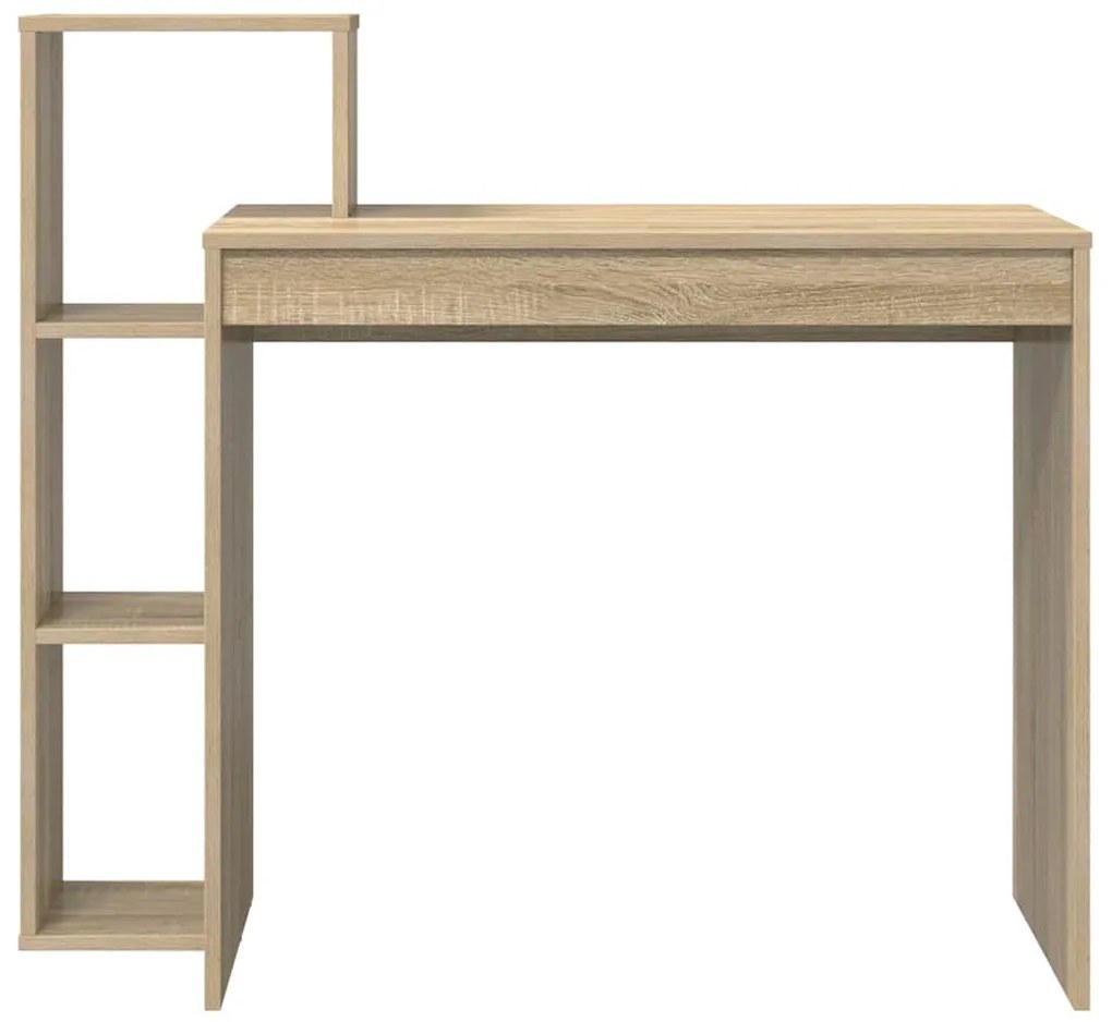vidaXL Γραφείο με ράφι Sonoma Δρυς 100 x 40 x 90 cm Επεξεργασμένο ξύλο