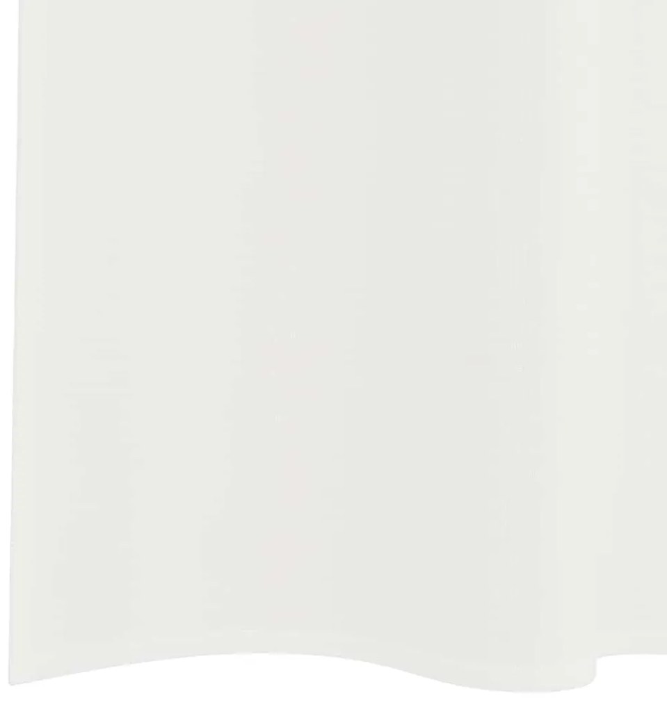 vidaXL Κουρτίνες Voile με βρόχους 2 τεμάχια Λευκό 140x175 cm