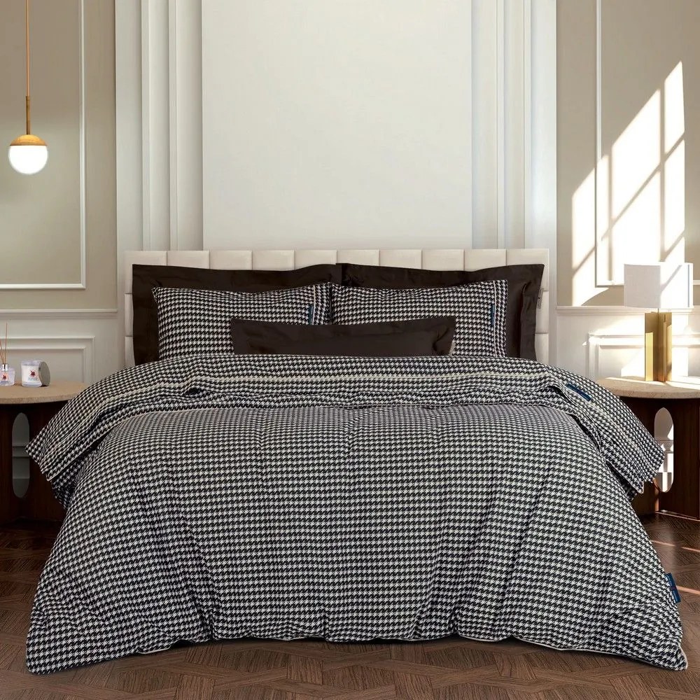 Σεντόνια 2216 (Σετ 4τμχ) Black-Beige Greenwich Polo Club King Size 260x280cm Cotton-Polyester